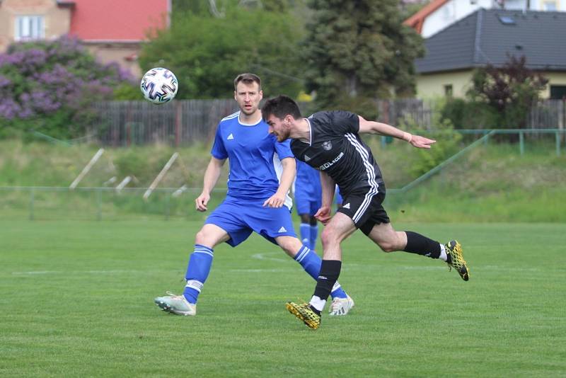 Fotbalisté klubu Jiskra Modrá v aktuálním ročníku krajského přeboru.