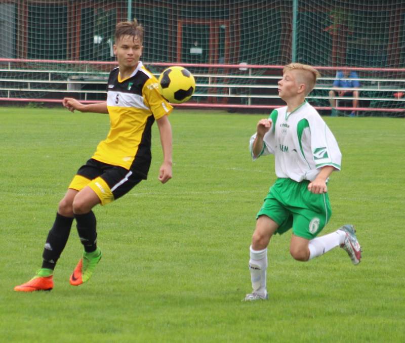 MLADŠÍ DOROSTENCI Junioru Děčín nestačili na Fotbalovou Farmu Roudnice nad Labem.