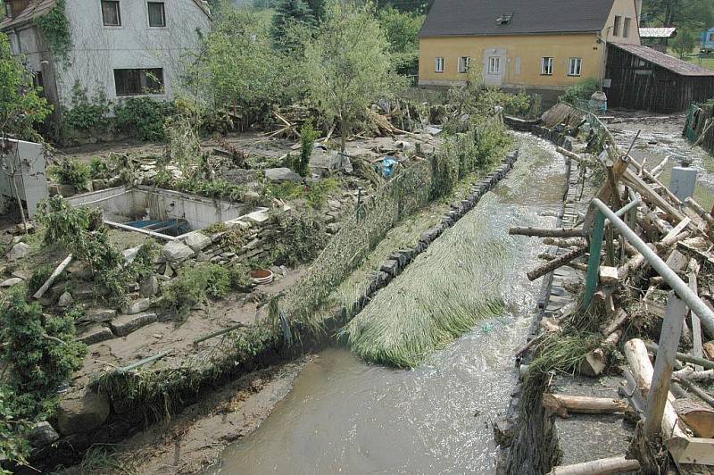 Červnové bleskové povodně na Děčínsku.