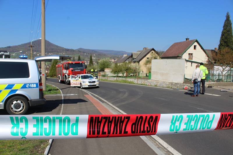 V Děčíně - Boleticích zemřela při dopravní nehodě žena.