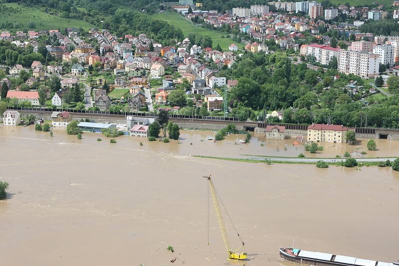 Povodně na Děčínsku  v červnu 2013.