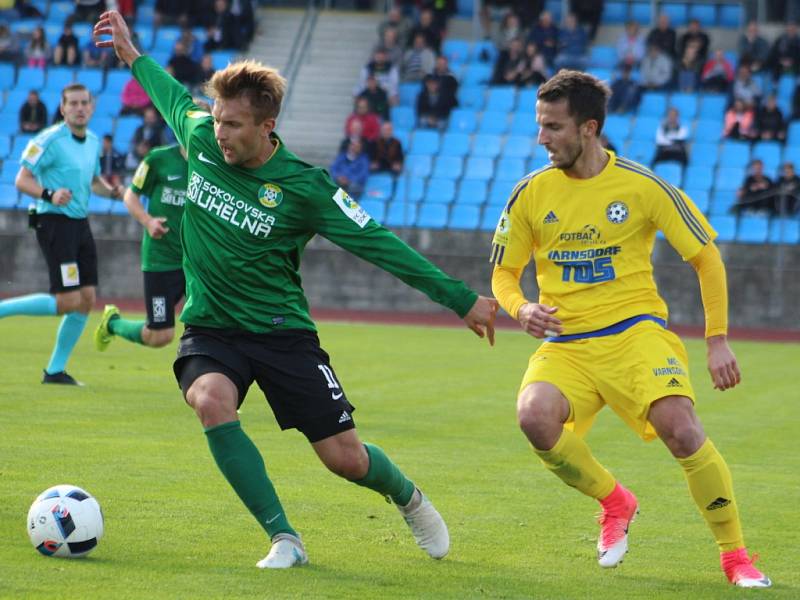 FORTUNA NÁRODNÍ LIGA. FK Varnsdorf doma hrál proti Baníku Sokolov.