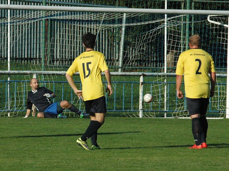 PĚT BRANEK. Rumburk vyhrál v Benešově 5:2.