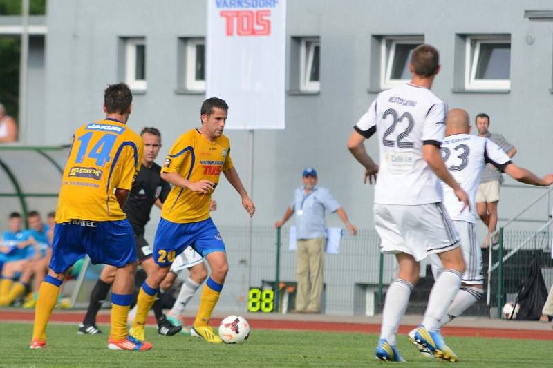 Nedělní zápas FK Varnsdorf proti Karviné.