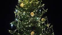 Vánoční strom ve Šluknově