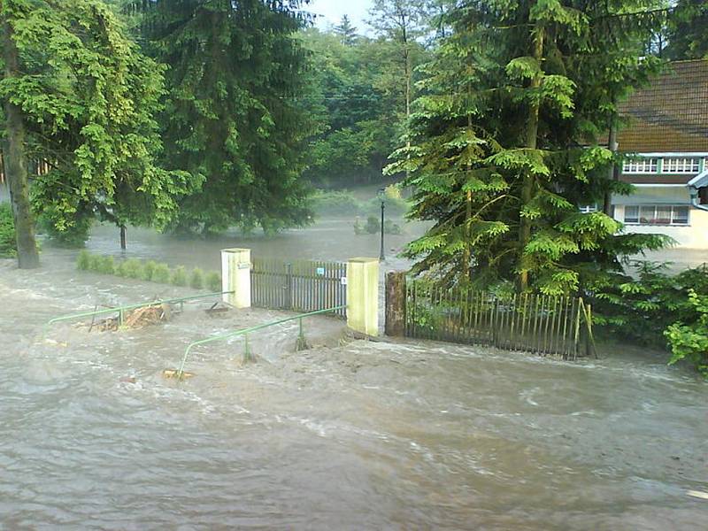 Bleskové povodně v Jánské.