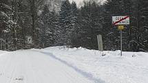 Sněhová kalamita na Děčínsku.