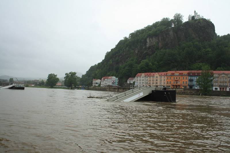 Povodně Děčín 2013.