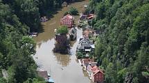 Povodně na Děčínsku  v červnu 2013.