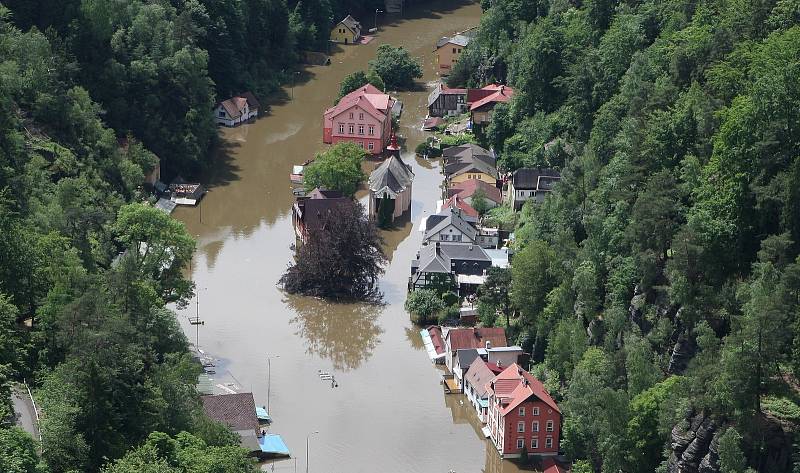 Povodně na Děčínsku  v červnu 2013.