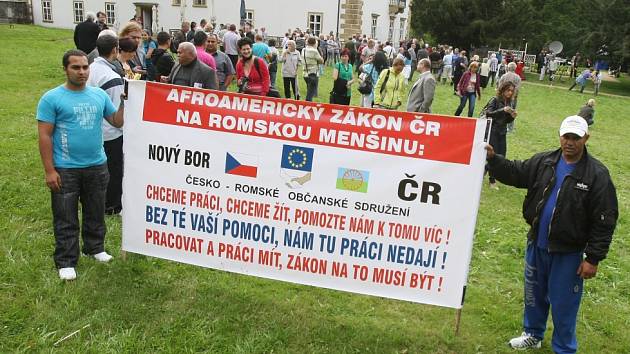 Protest starostů ve Šluknově 19.7.2012