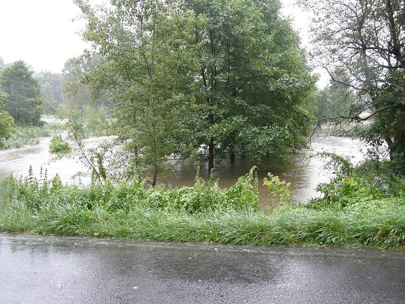 Velká voda ve Šluknově.