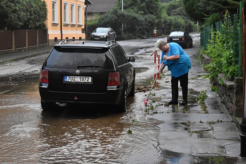 Voda napáchala v červenci 2021 na Děčínsku velké škody.