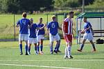 Fotbalisté Modré (modré dresy) překvapili v Srbicích výhrou 3:1.