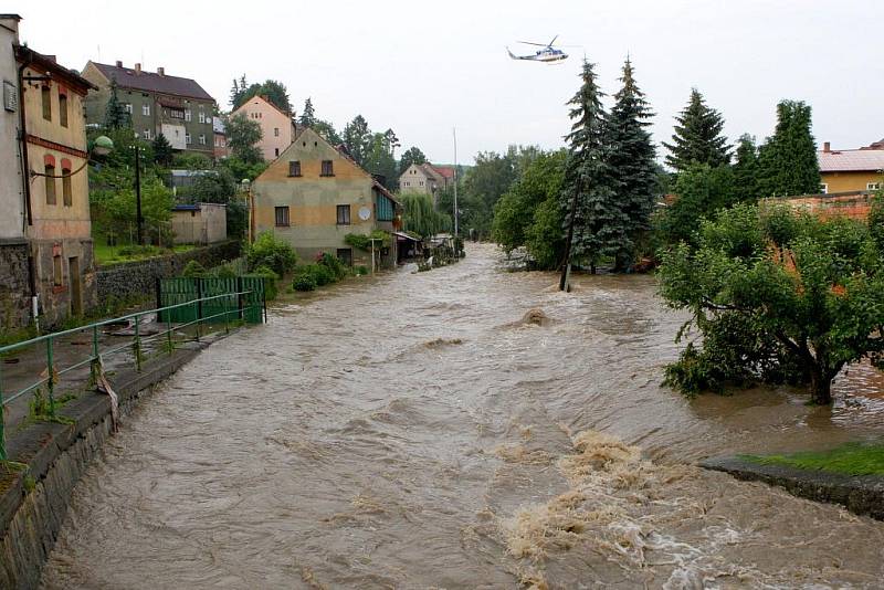 Povodeň v Benešově nad Ploučnicí