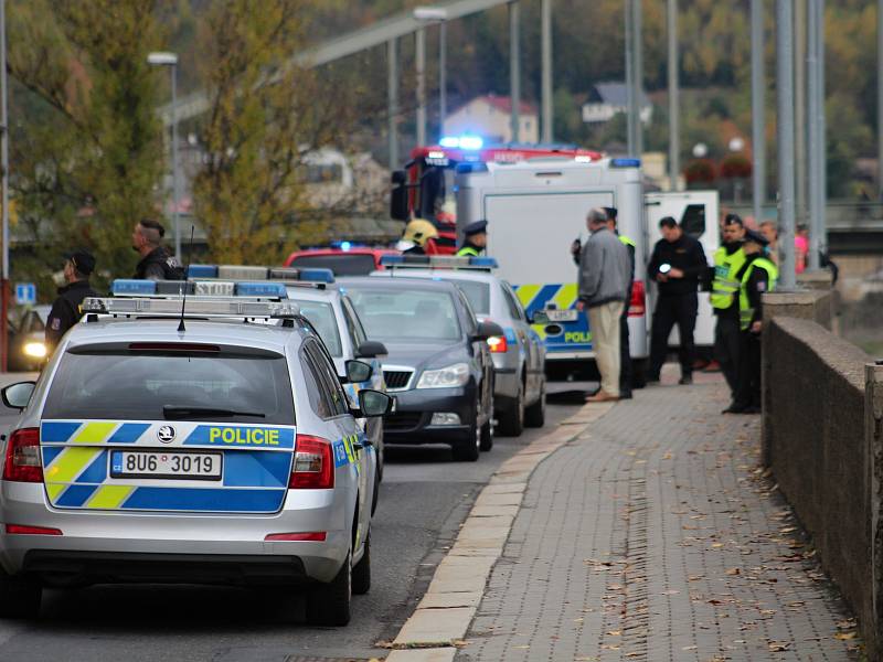 Muž pravděpodobně skočil z Pastýřské stěny v Děčíně.