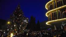 Slavnostní rozsvícení vánočního stromu v Děčíně