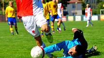 NESTAČILI NA NĚ. Tým FAŠV U 17 podlehl na domácím hřišti Slavii Praha vysoko 1:17.