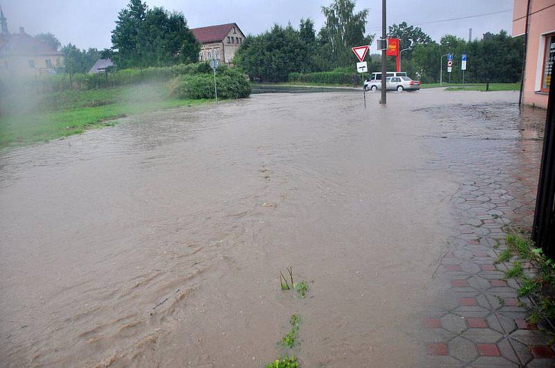 Velká voda ve Varnsdorfu - srpen 2010