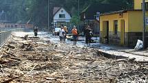 Povodně v srpnu 2010 zničily Hřensko.
