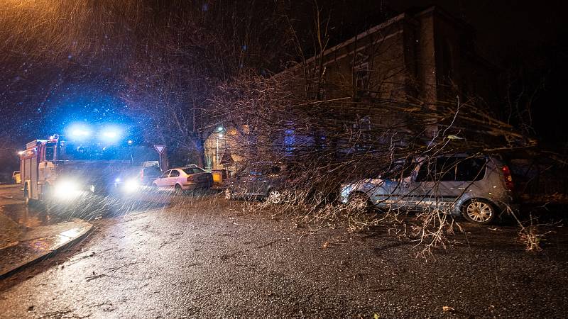 Vítr řádil v noci z neděle na pondělí 11. března i na Šluknovsku