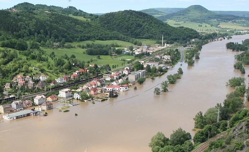 Povodně na Děčínsku  v červnu 2013.