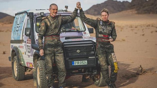 Olga Roučková po první a velmi náročné etapě letošního Dakaru.