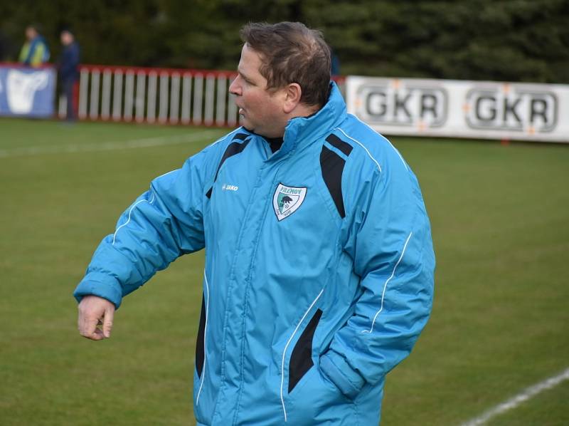 Vilémov (zelené dresy) zvládl derby, když v Modré vyhrál 3:0.