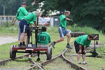 Mistrovství republiky v jízdě na pákových drezínách, Děčín 2012.