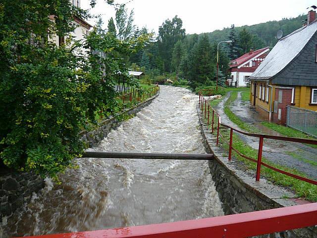 Velká voda v Dolním Podluží.