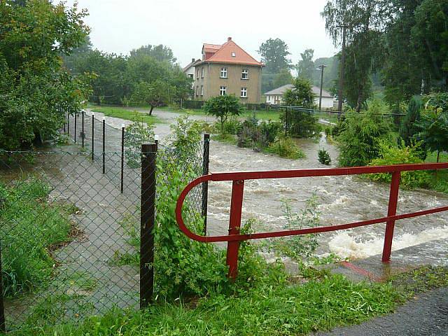 Velká voda v Dolním Podluží.