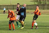 NEDOHRÁLO SE. Utkání Dolní Podluží - Huntířov bylo za stavu 2:0 předčasně ukončeno.