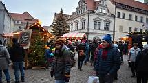 Vánoční trh Canalettomarkt v Pirně.