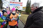 Průvod dětí podpořil naše sportovce na olympiádě v ruském Soči.