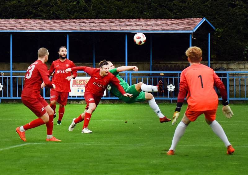 Nečekaná porážka. Vilémov doma podlehl Perštejnu 0:1.