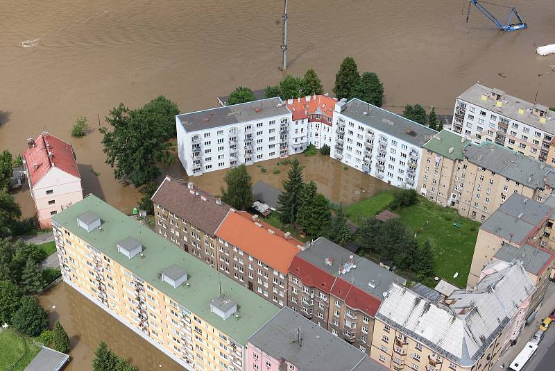 Povodně na Děčínsku  v červnu 2013.