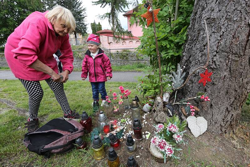 Na místě neštěstí vyrostl pomníček s křížkem, ke kterému příbuzní a přátelé nosí nejen květiny a svíčky, ale také třeba plyšové hračky. Pietní místo opakovaně někdo poničil.