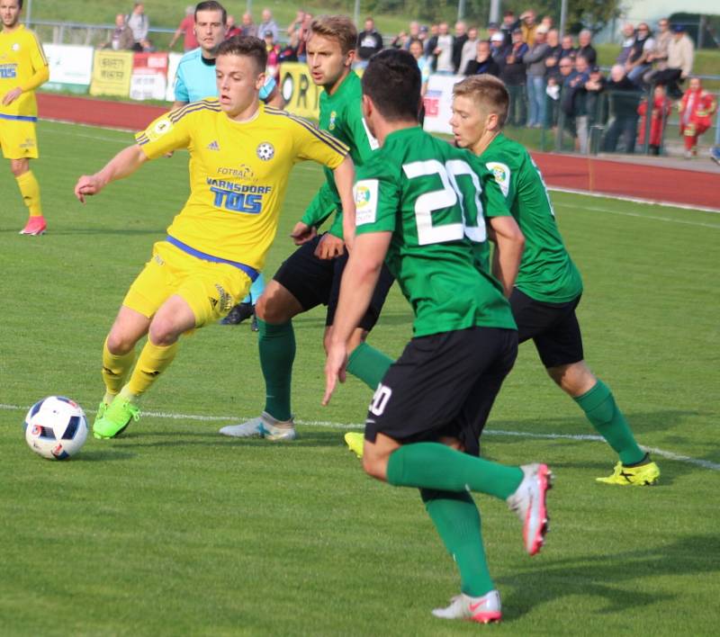 FORTUNA NÁRODNÍ LIGA. FK Varnsdorf doma hrál proti Baníku Sokolov.