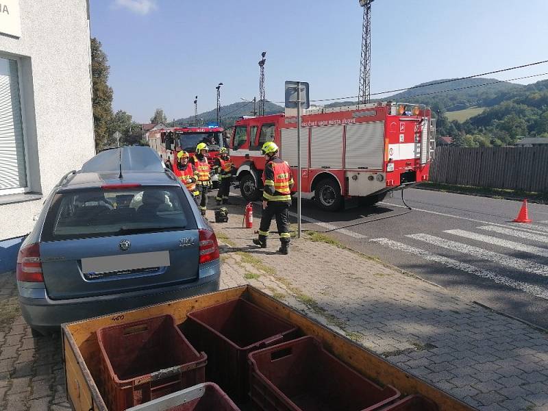 Dopravní nehoda v Jílovém.