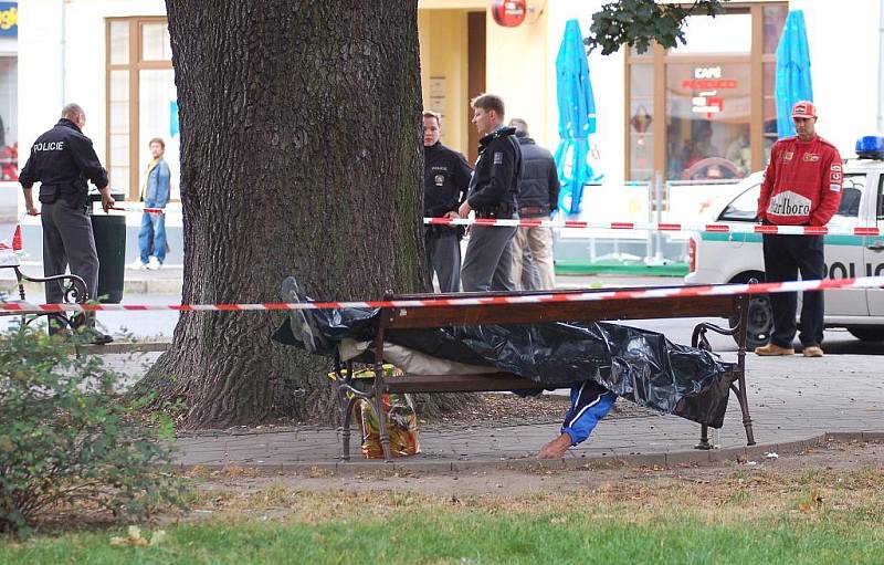 V parku na Husově náměstí v Děčíně nalezl náhodný chodec mrtvolu muže. 