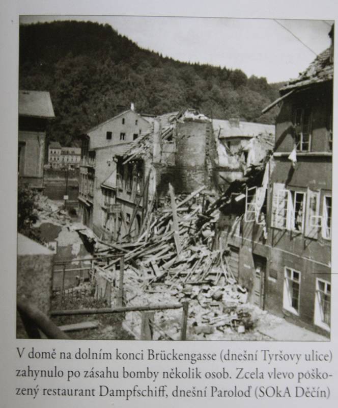 Útok sovětských bombardérů na Děčín 8. května 1945.