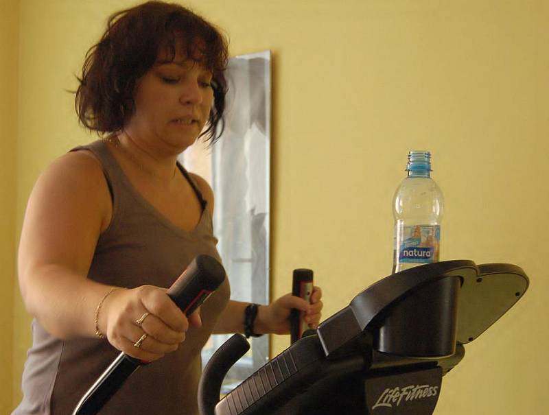 Marie Špírková z Děčína cvičí v děčínském Fitness Classic Gym Lady