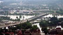 Děčín povodeň 2002