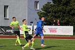 REMÍZA. Fotbalisté Varnsdorfu (v modrém) doma remizovali s Prostějovem 0:0.