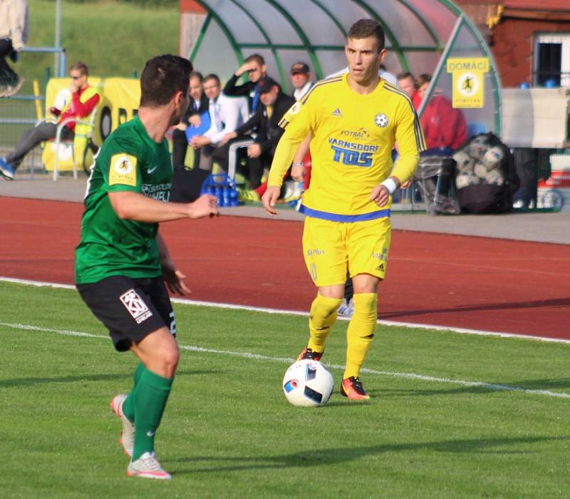 FORTUNA NÁRODNÍ LIGA. FK Varnsdorf doma hrál proti Baníku Sokolov.