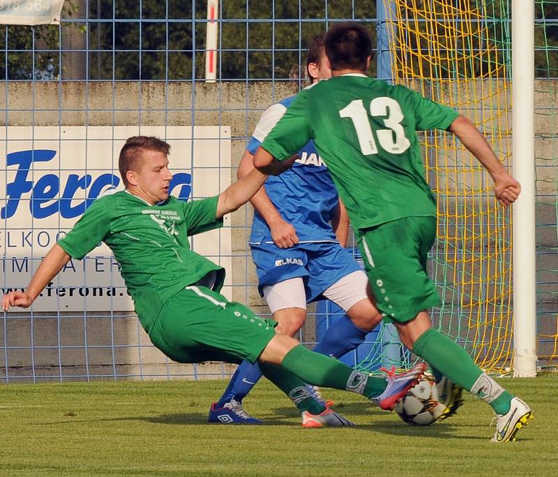 DOBRÁ GENERÁLKA. Fotbalisté Vilémova doma porazili Českou Lípu 6:2.