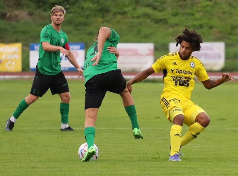 Fotbal, druhá liga: Varnsdorf - Příbram 1:2.