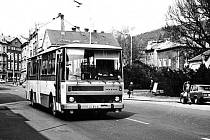 Autobus, který v předrevolučních dobách jezdi ve službách děčínského dopravního podniku.