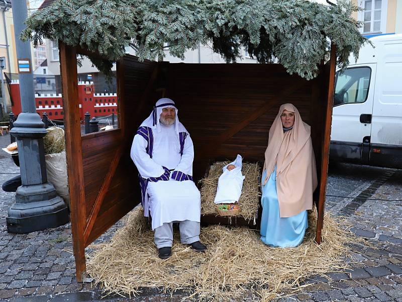 Rozsvěcení vánočního stromu v Rumburku.