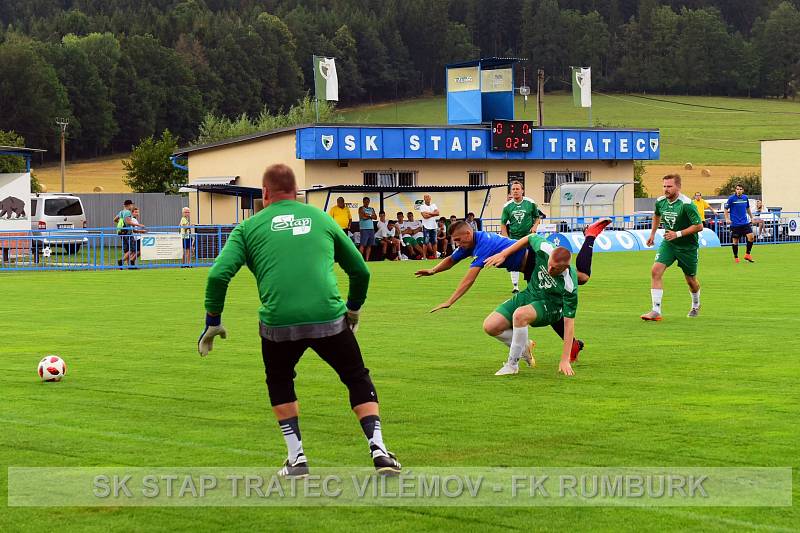 PŘÍPRAVA. Vilémov (v zeleném) doma přejel Rumburk 6:1.